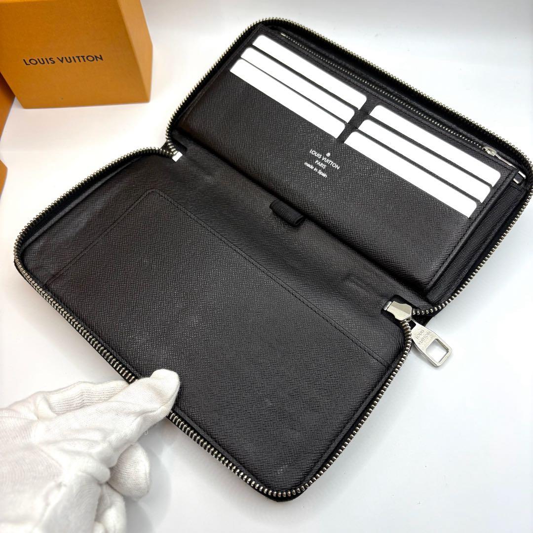 【美品】ルイヴィトン ジッピーオーガナイザー ダミエ グラフィット 長財布