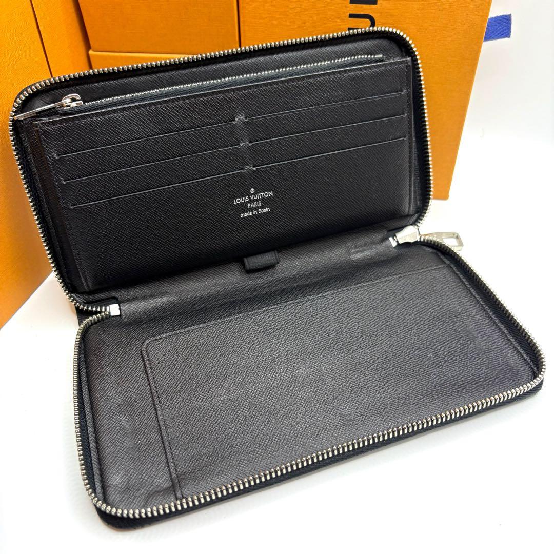 【美品】ルイヴィトン ジッピーオーガナイザー ダミエ グラフィット 長財布