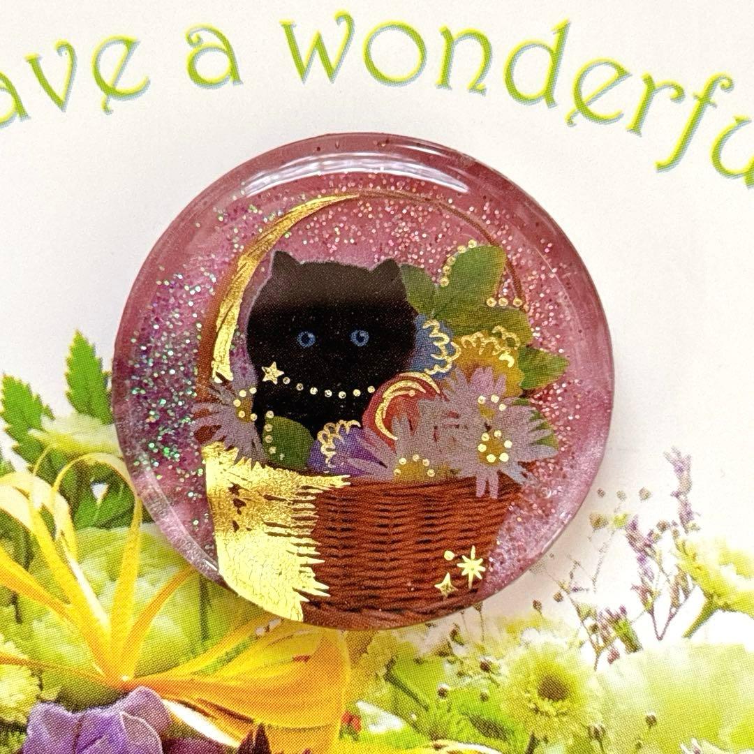 NO 490レジン　ヘアゴム　ブローチ　ハンドメイド　猫ちゃん