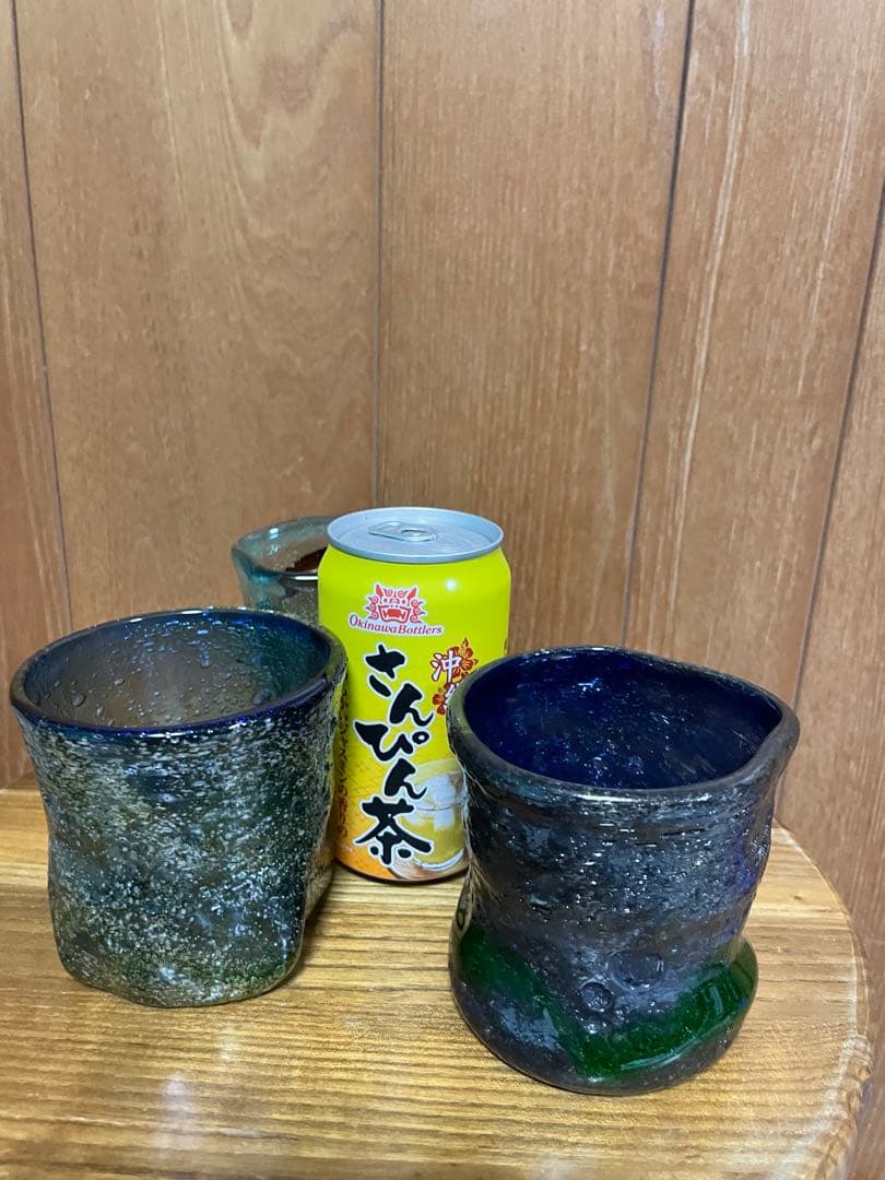 稲嶺盛吉　ガラスカップ 3個セット