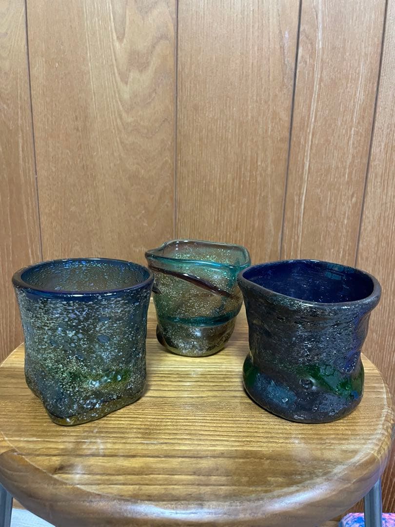 稲嶺盛吉　ガラスカップ 3個セット