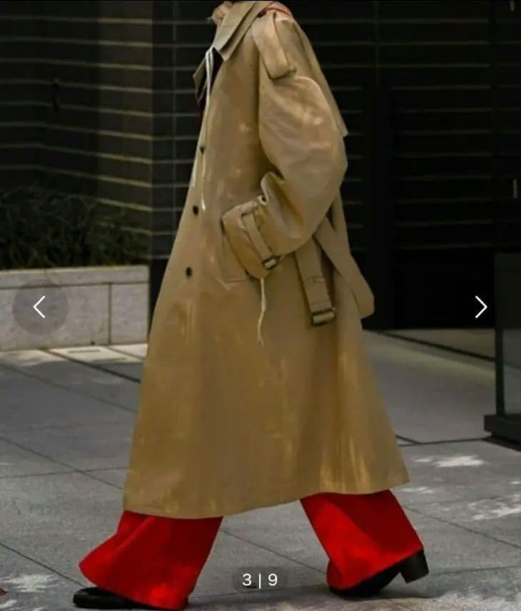 seyto ツートーンレイヤードコート　Lサイズ