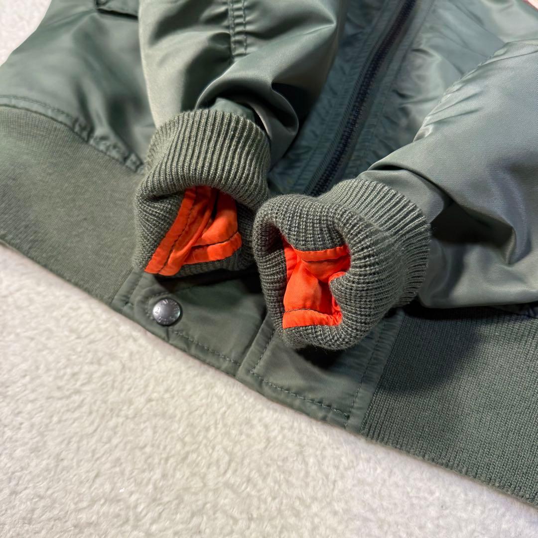 未使用級 メンズXL AVIREX フライトジャケット L-2B ワッペン 刺繍