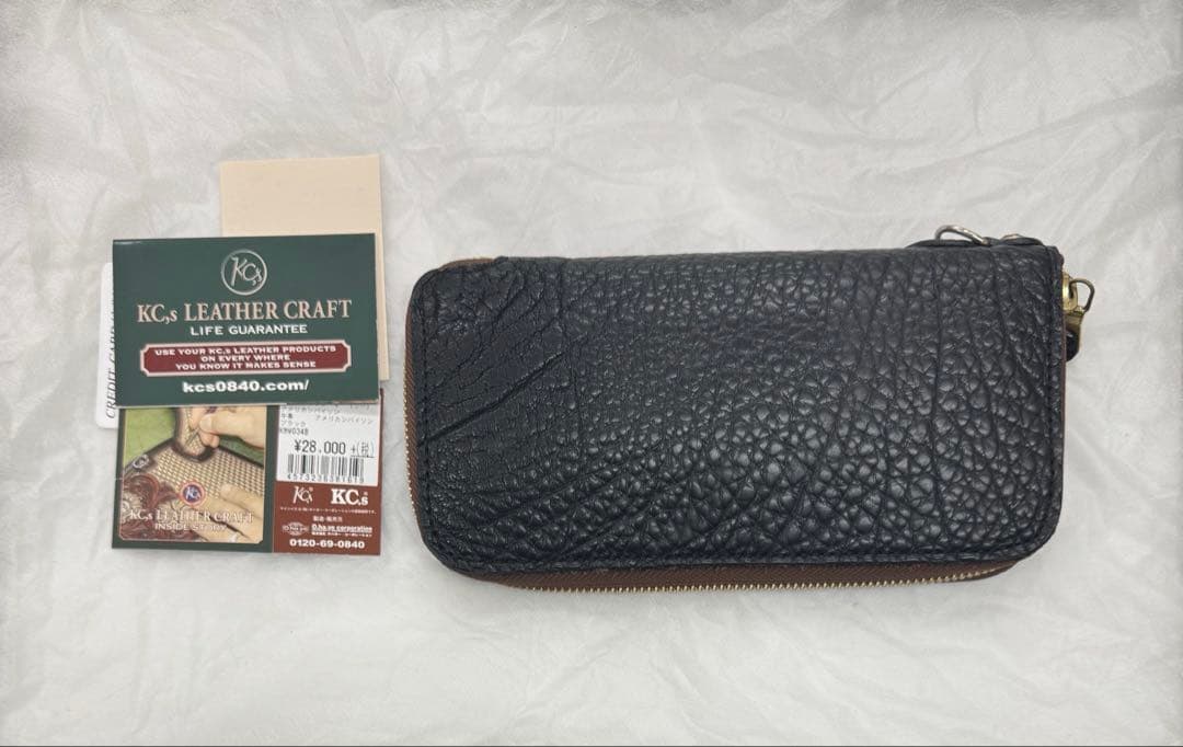 KC,s（ケーシーズ）アメリカンバイソン（バッファロー）レザー 長財布