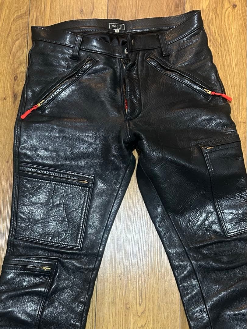 ハリス　HALIS original ZIPレザーパンツ 30〜32inch位