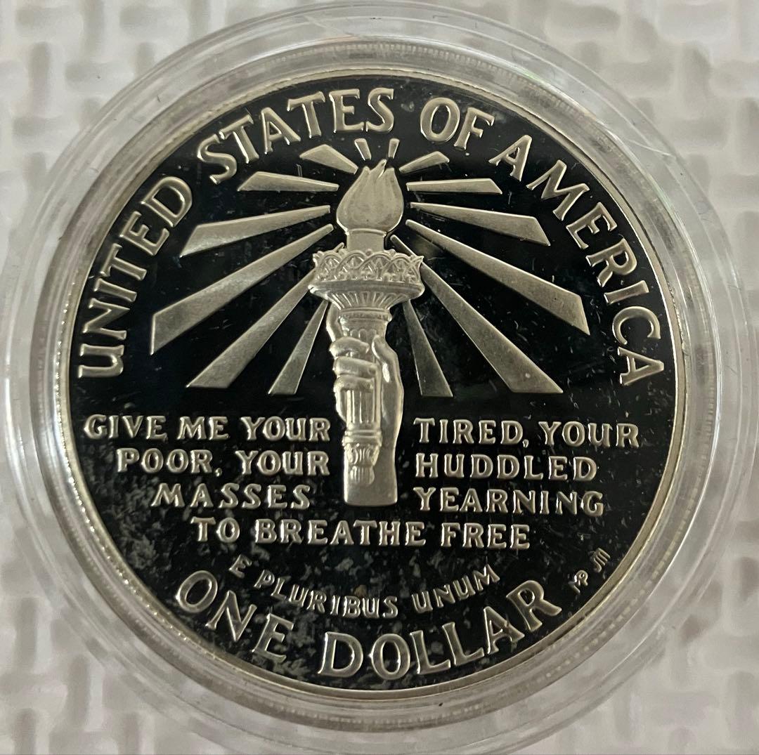 1986年 アメリカ 自由の女神 記念銀貨