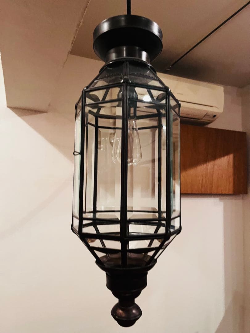 真鍮　ガラスペンダントライト ランプシェード 天井照明器具