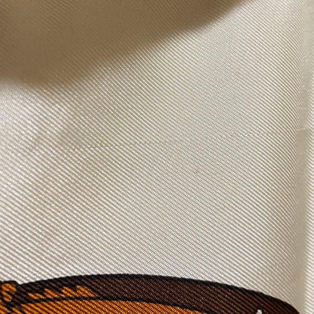 HERMES カレ90 大判シルクスカーフ PROUES 船首像 エルメス