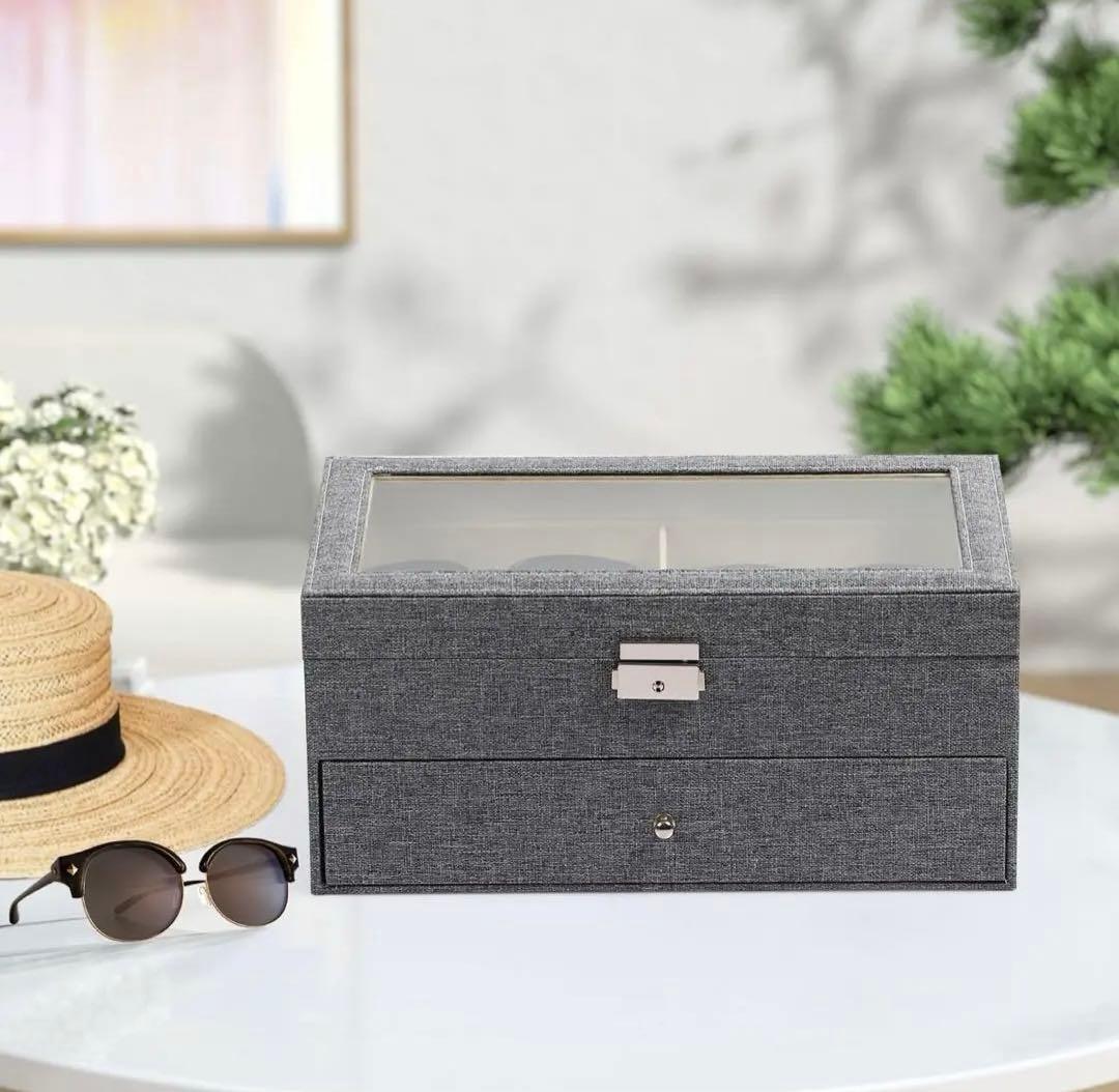 メガネケース アクセサリーケース 小物入れ 収納 12ピース