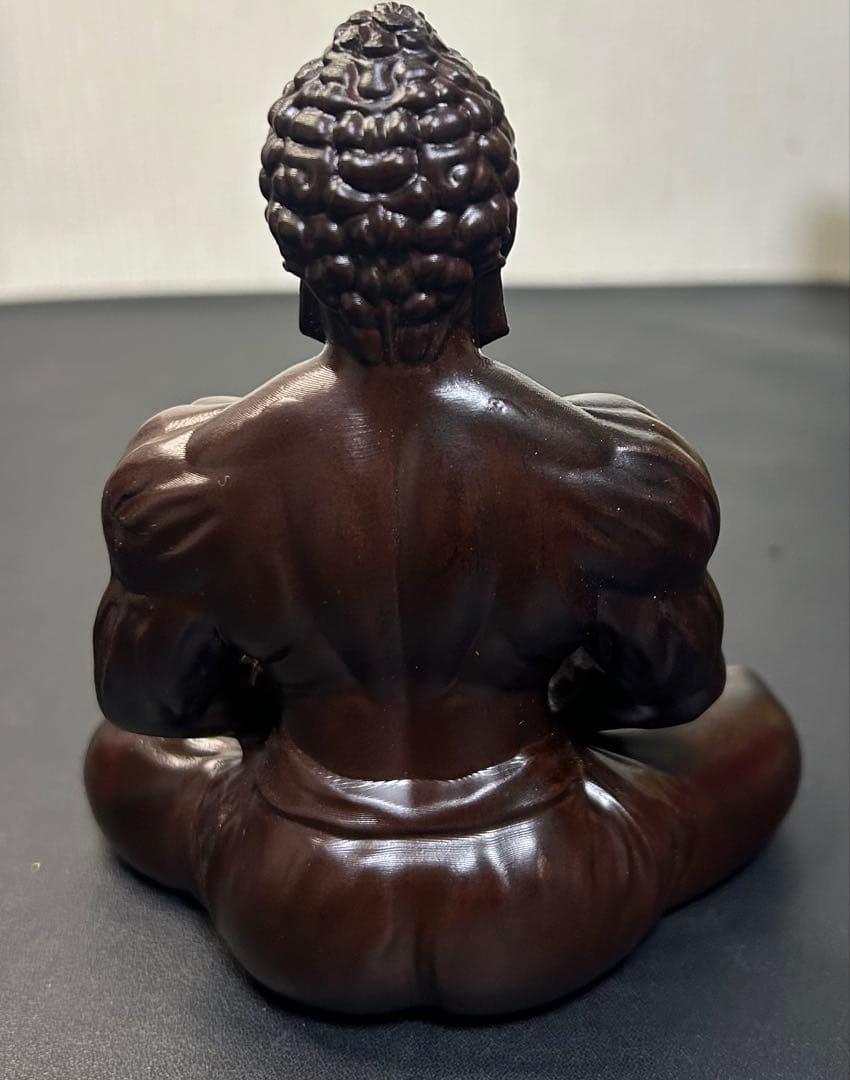 木彫風 禅モチーフ オブジェ｜仏陀デザイン 置物｜インテリア　プレゼント　筋トレ
