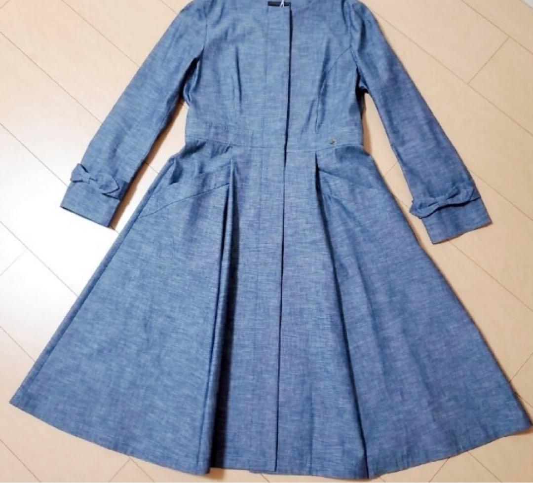 ミ*ゲ様 期間限定値下げ　美品　TOCCA　リバティコラボ　ノーカラーコート