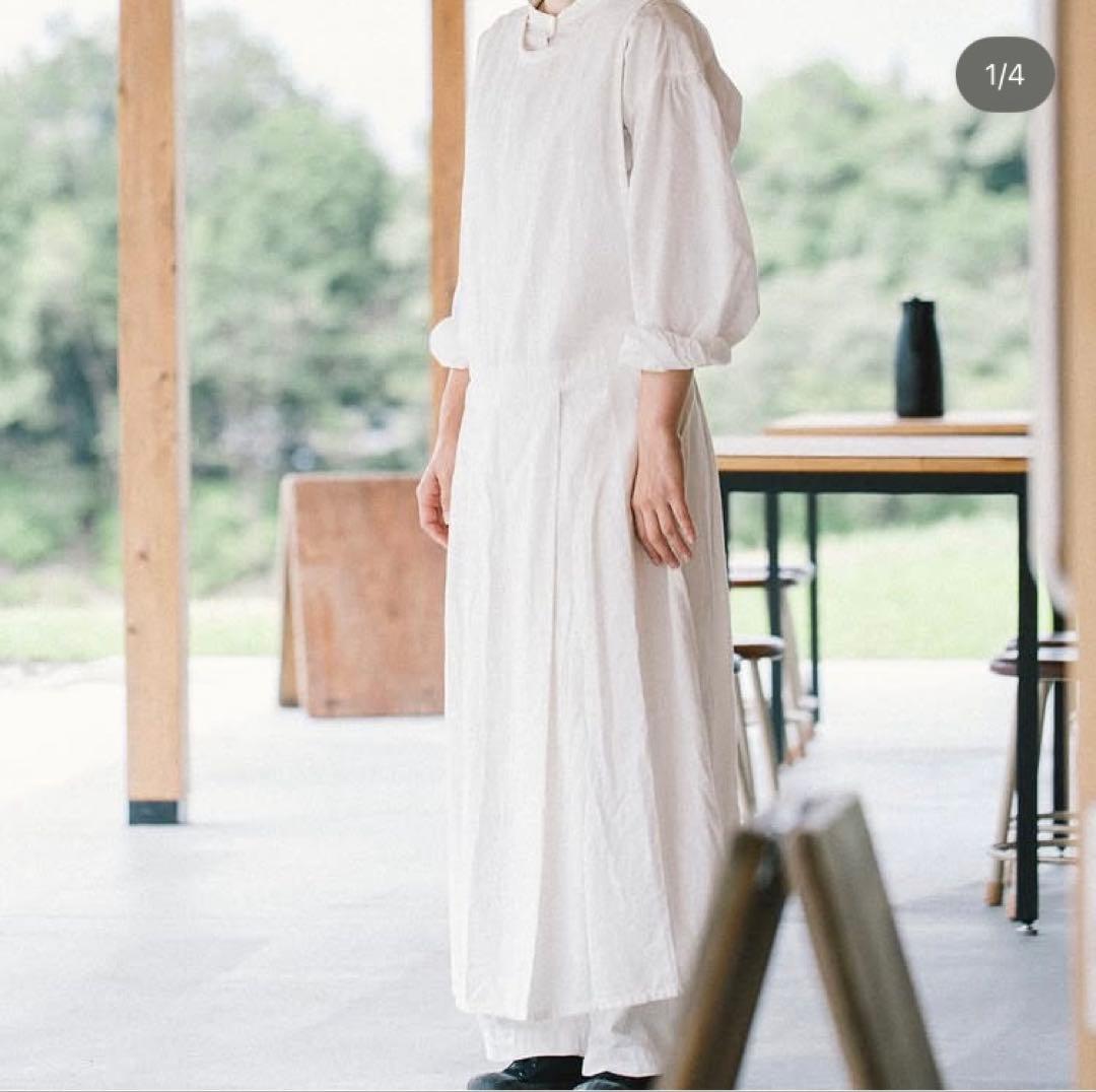 エプロンワンピース　本草研究所　リンネ