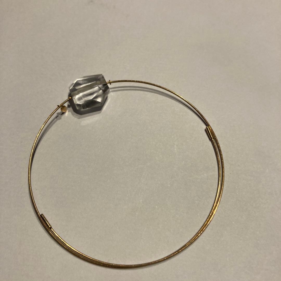 agete 10k 水晶　ブレスレット