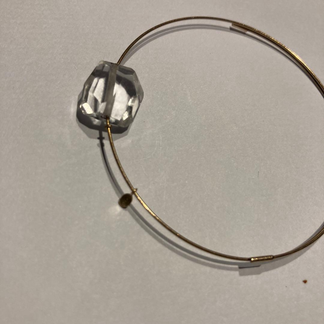 agete 10k 水晶　ブレスレット