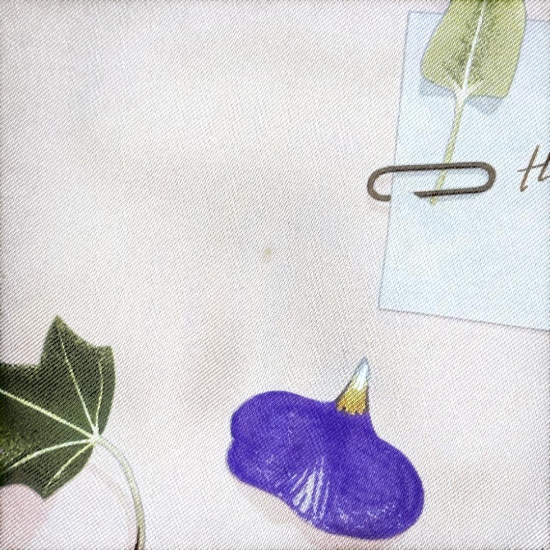 HERMES　カレ　スカーフ　花の手紙　ピンク　HR0349