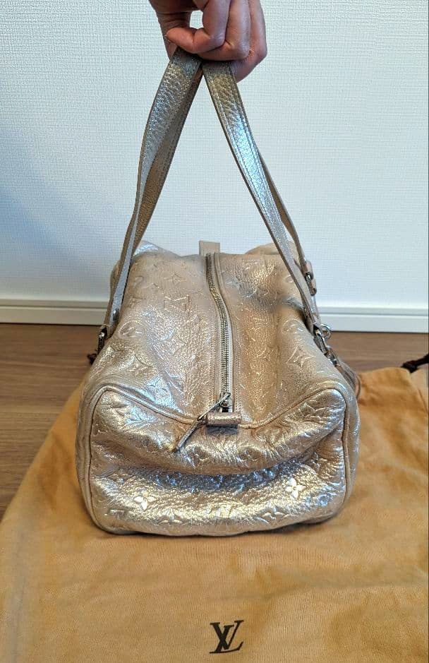 【美品】LOUIS VUITTON モノグラムシマー ミニボストンバッグ