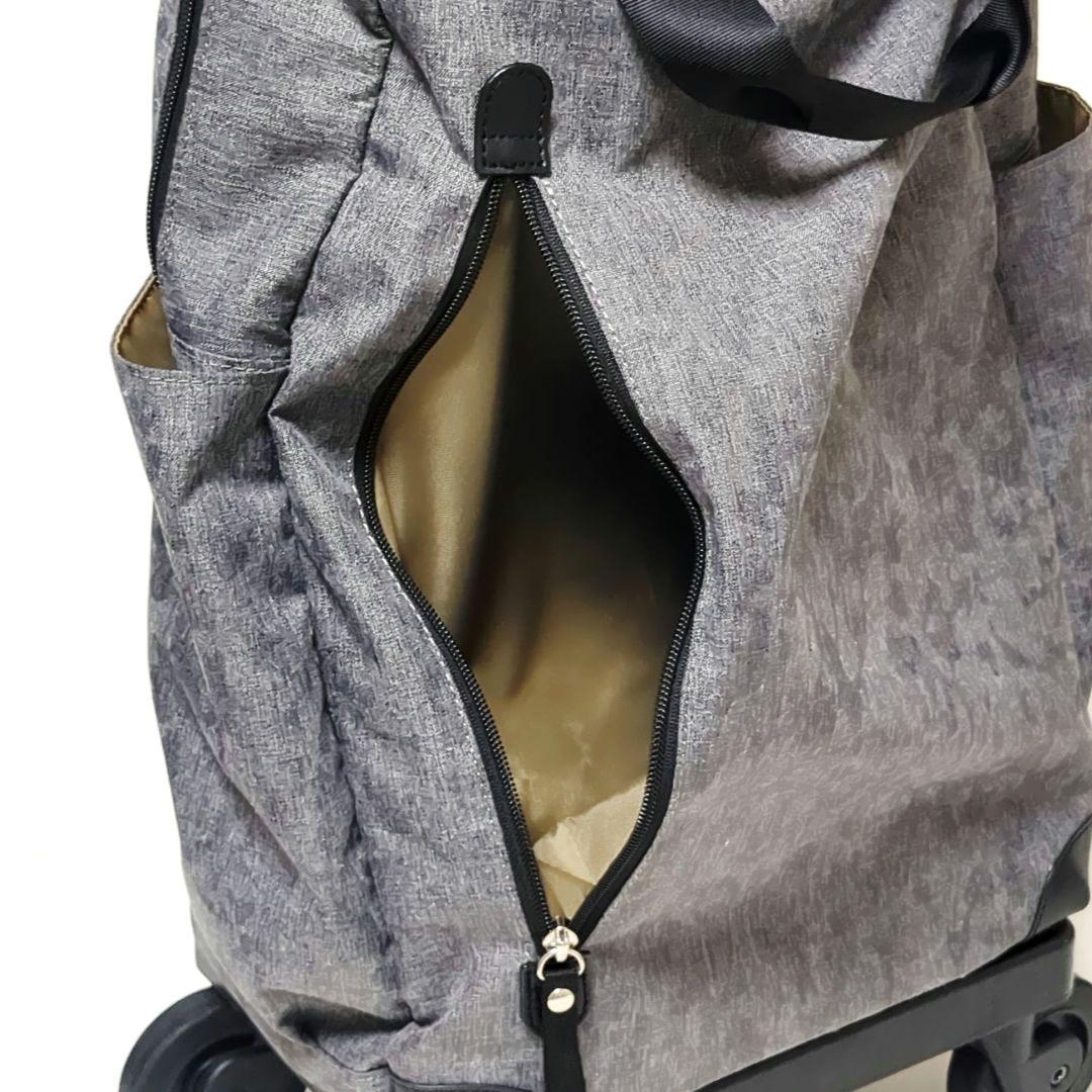 【良品】SWANYスワニー キャリーバッグ　キャリーカート　4輪グレー