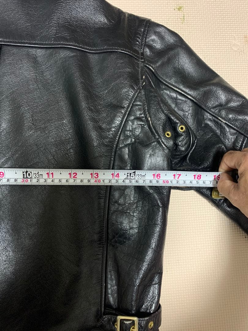 ブラックレザーシングルライダースジャケット