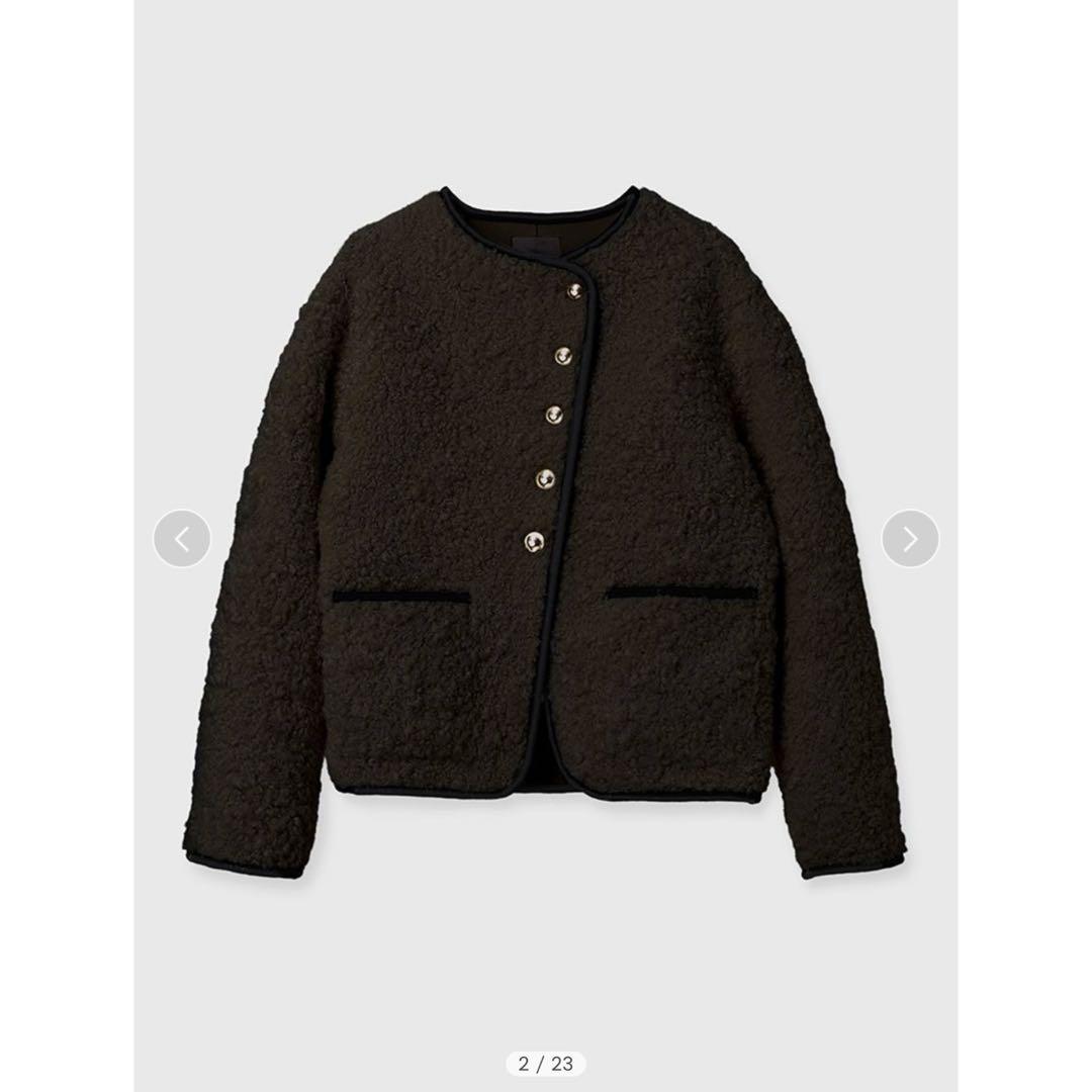 ヒ*ュ様 anuans ECOPELパイピングボアジャケット