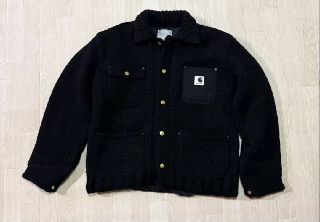 トップス Sacai Carhartt WIP Knit Jacket Michigan