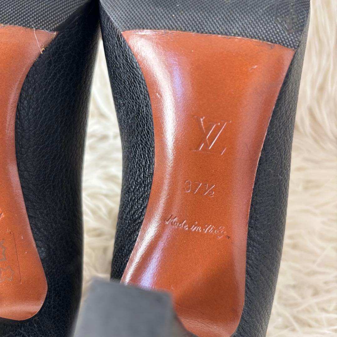 ✨美品　ルイヴィトン　ハイヒール　レザー　パンプス　フラワー　モノグラム　レザー