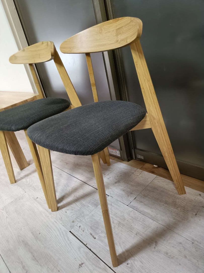 IKEA nordby イケアノールドビー　ウッドベンチ+椅子2脚　3点セット