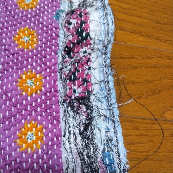 インド製ラリーキルト / カンタキルト / 厚手 マルチカバー146×186