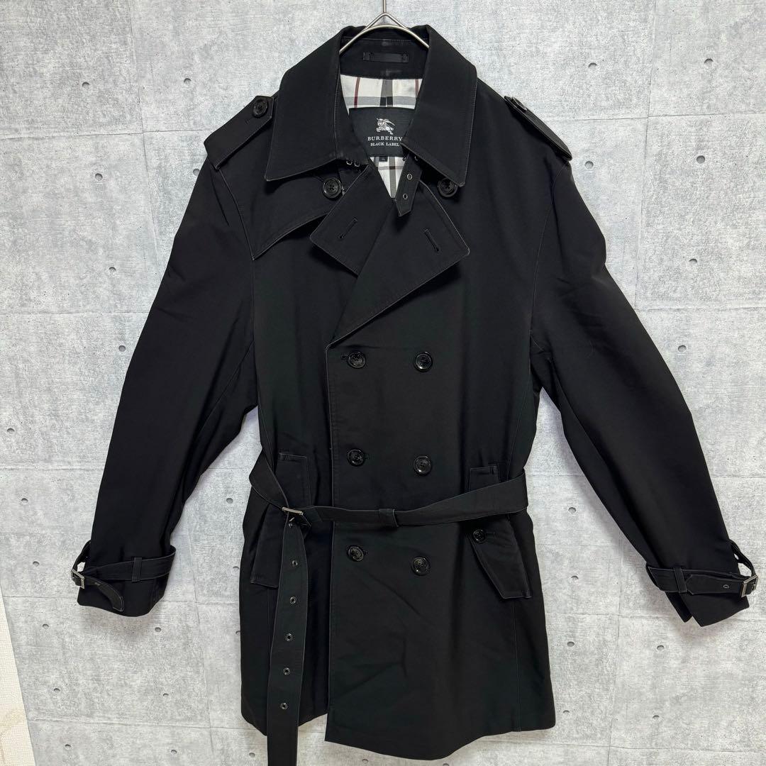 バーバリーブラックレーベル トレンチ　コート　ノバチェック Lサイズ