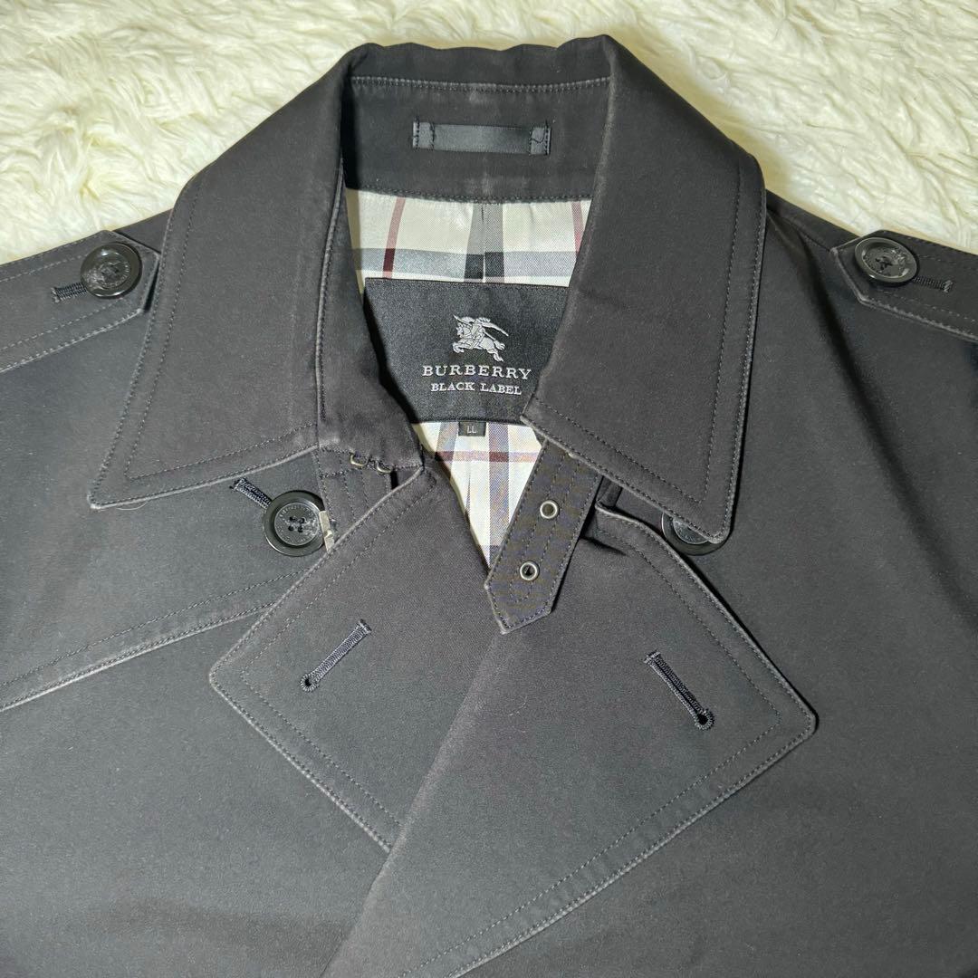 バーバリーブラックレーベル トレンチ　コート　ノバチェック Lサイズ