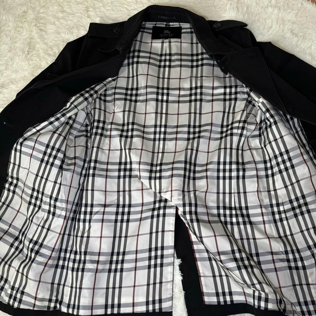 バーバリーブラックレーベル トレンチ　コート　ノバチェック Lサイズ