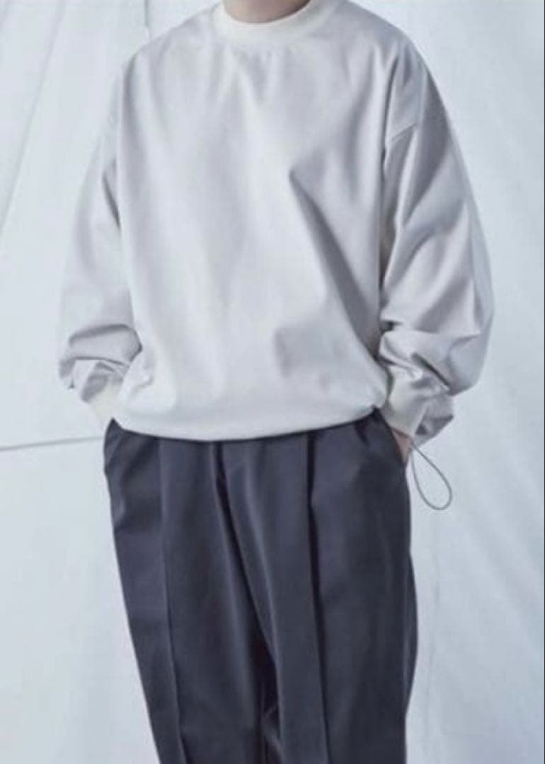 トップス carorie HEAVYPONTE MOCKNECK LONG T-SHIRT