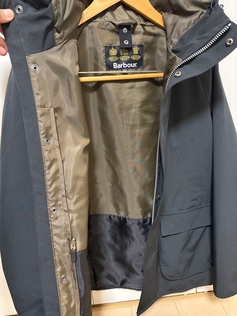 パッピー 美品　Barbour フード　ビデイル　ジャケット　ブラック