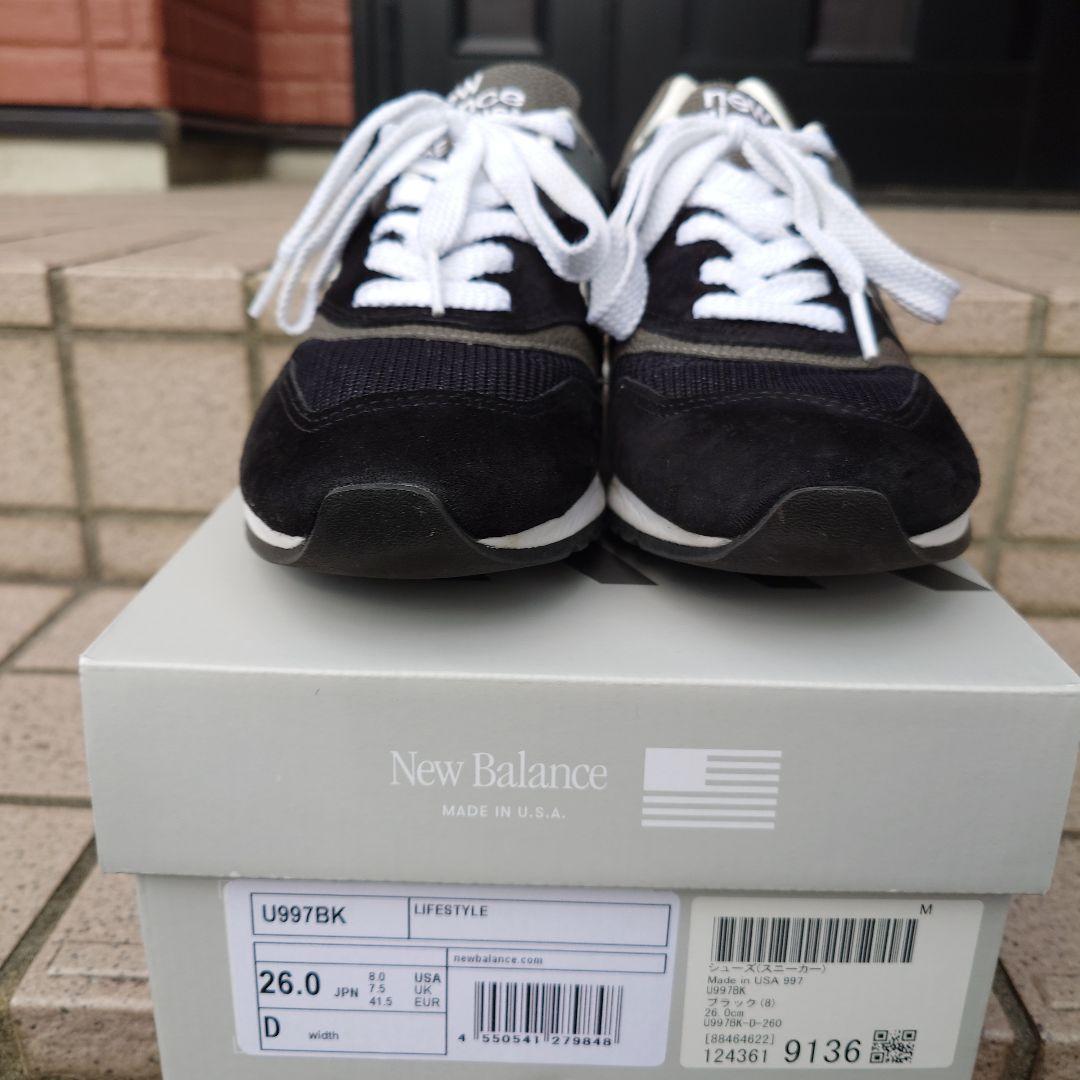New Balance Made in USA 997 ブラック サイズ26cm
