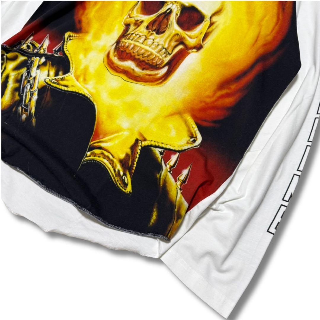 supreme MARVEL コラボ SKULL 19ss ラグラン FIRE
