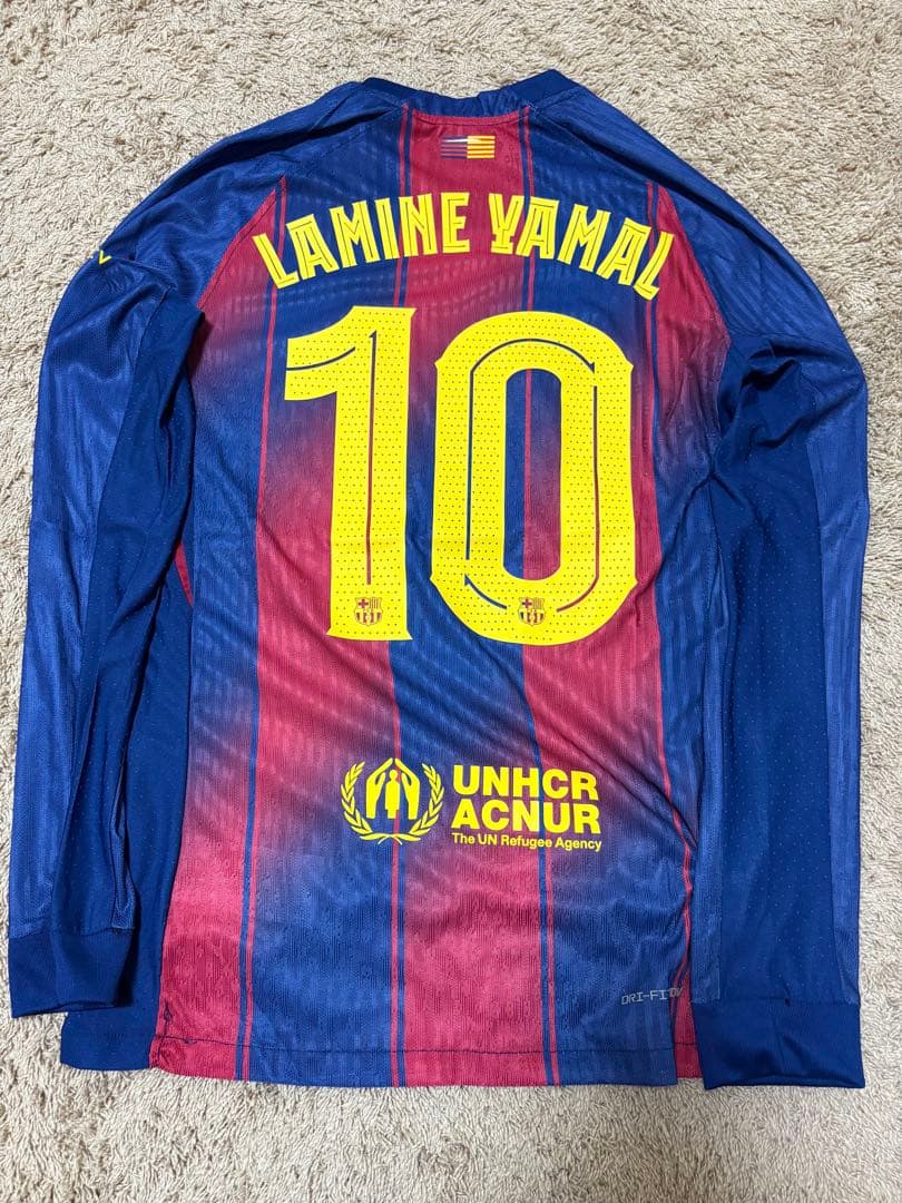 ろ*ろ様 25-26 FC バルセロナ ヤマル ユニフォーム CL 仕様 長袖ユ