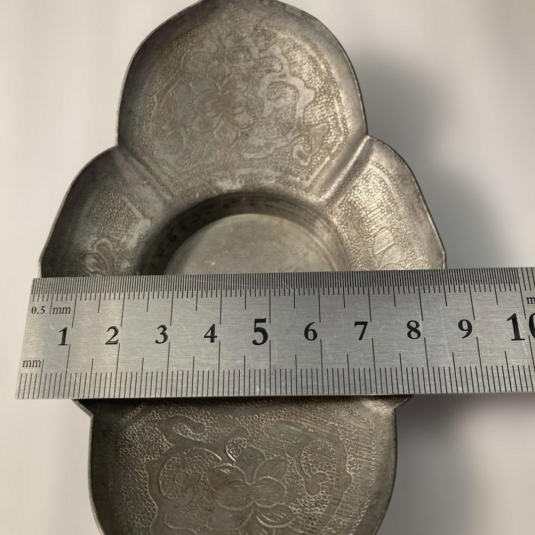 整理整頓！心掛け！　周聚源造　古錫製　茶托5客