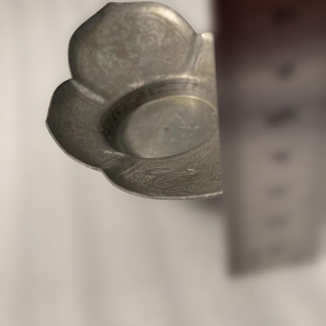 整理整頓！心掛け！　周聚源造　古錫製　茶托5客