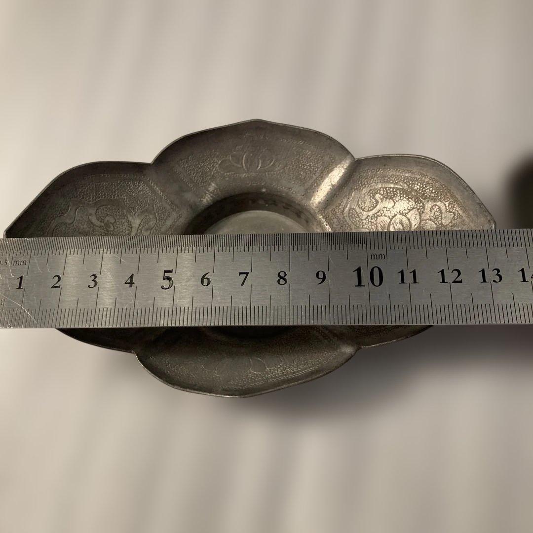 整理整頓！心掛け！　周聚源造　古錫製　茶托5客