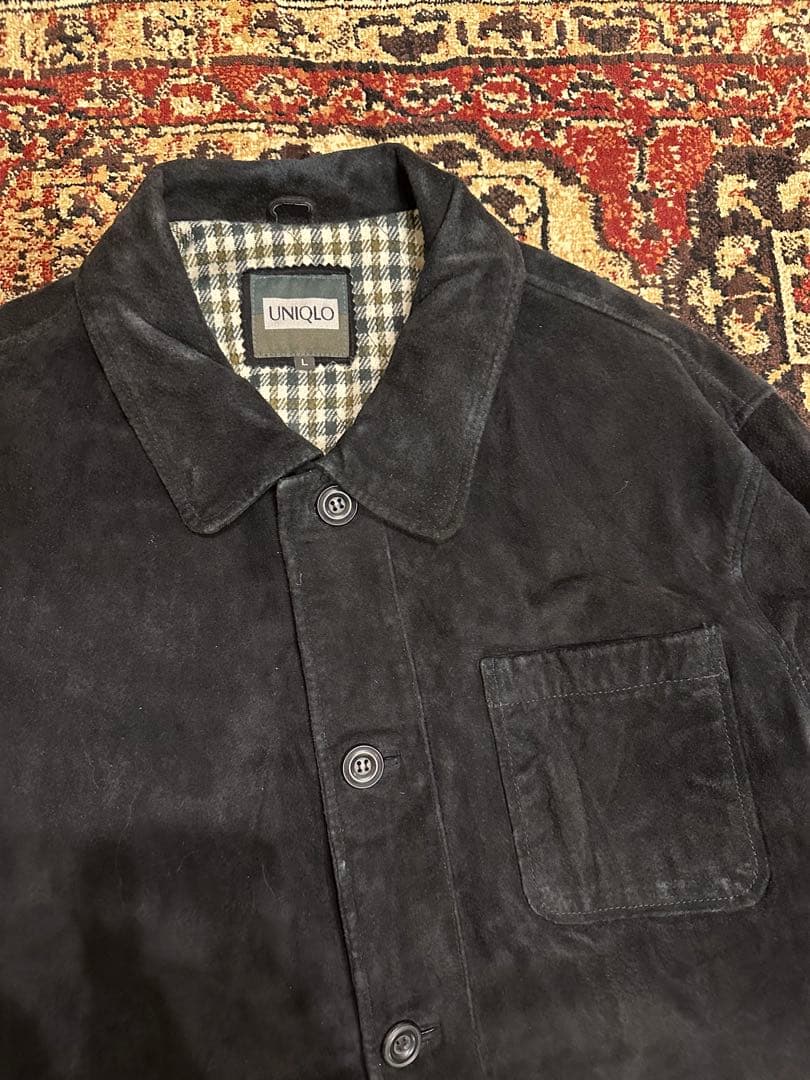 90’Sオールドユニクロ　ピッグスキン　スエードジャケット