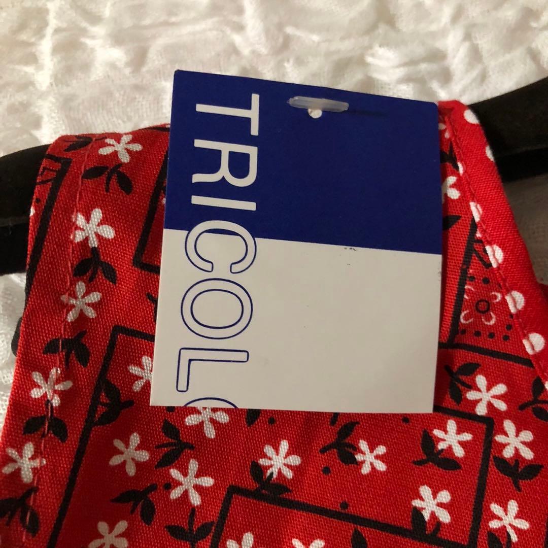 レトロポップ　総柄　エスニック　アジアン　ロング　エプロンドレス