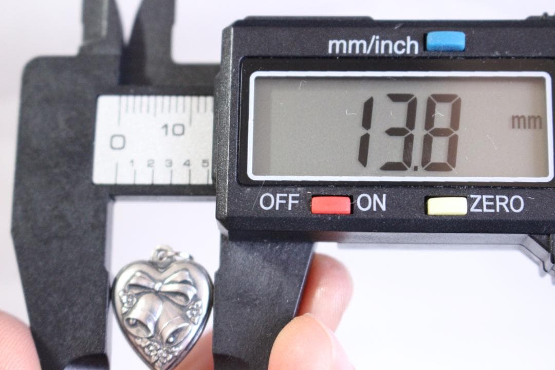 40s　スウィートハートジュエリー　ベル 　鐘 シルバー　勿忘草 リボン 鈴