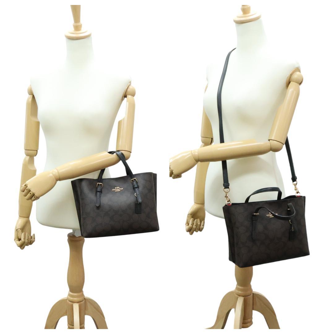 美品 COACH コーチ モリー トート25 2way シグネチャー C4250
