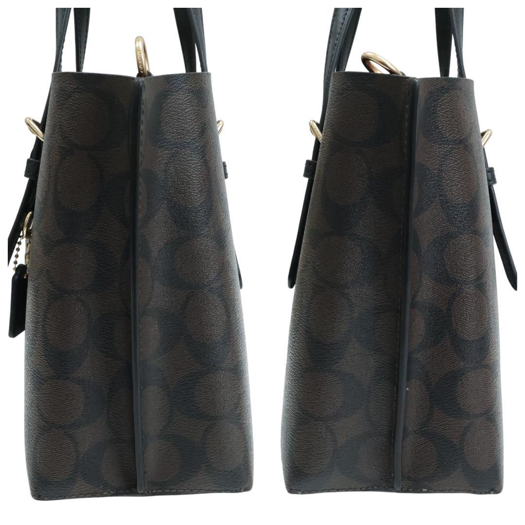 美品 COACH コーチ モリー トート25 2way シグネチャー C4250