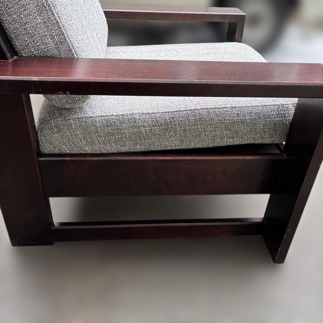 飛騨産業 北海道民芸家具 ソファ1P HM103A カバ材 一人掛け 純国産品