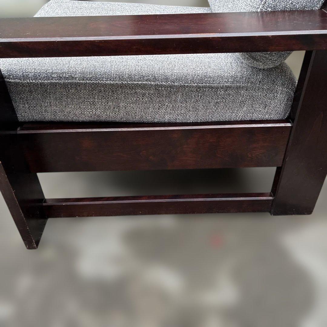 飛騨産業 北海道民芸家具 ソファ1P HM103A カバ材 一人掛け 純国産品