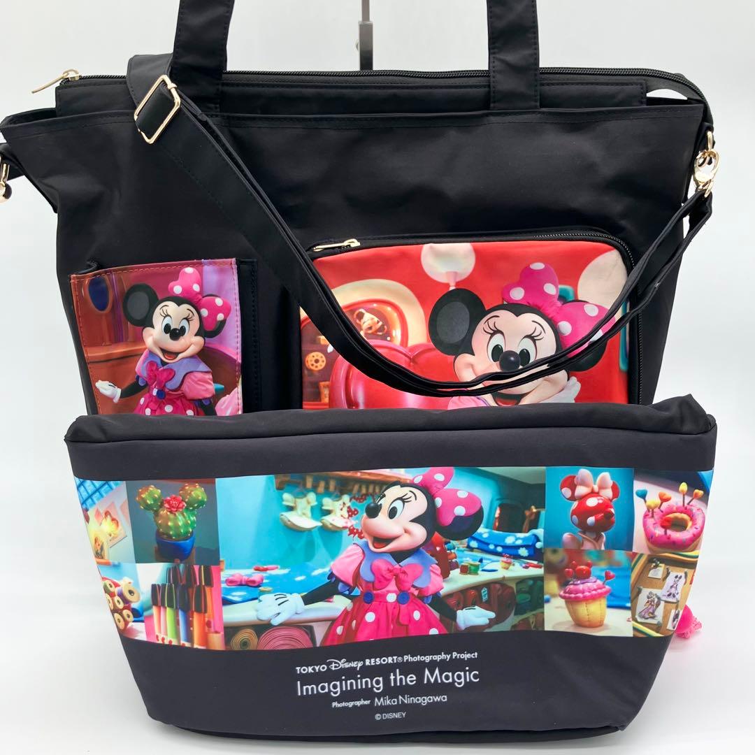 ディズニー イマジニングザマジック ミニースタイルスタジオ トートバッグ ポーチ