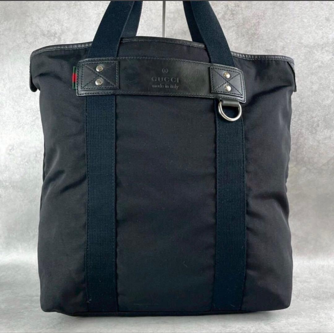 ✨希少美品✨ GUCCIパラナ シェリーライン レザートートバッグ