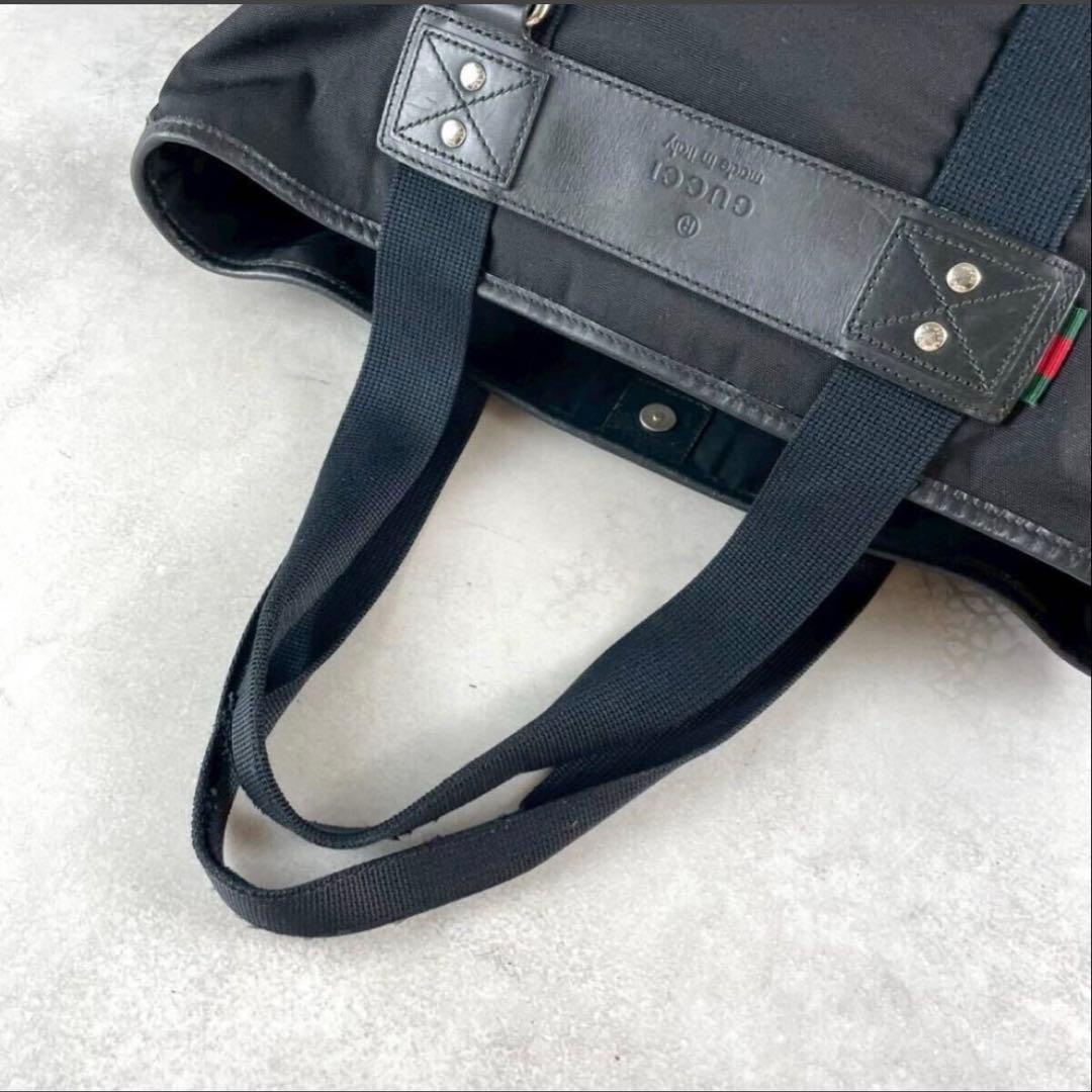 ✨希少美品✨ GUCCIパラナ シェリーライン レザートートバッグ