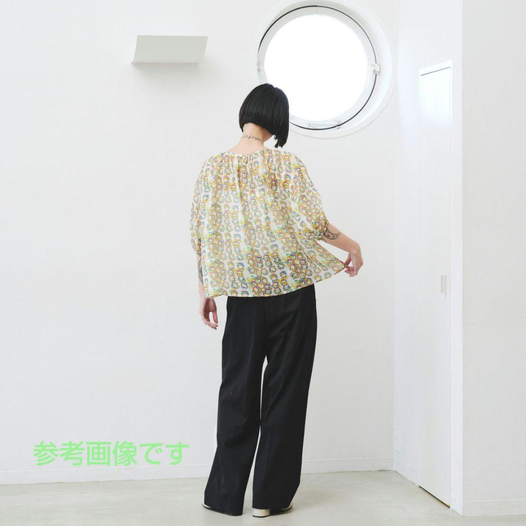 HERALBONY ヘラルボニー シフォンブラウス「タイトル不明」