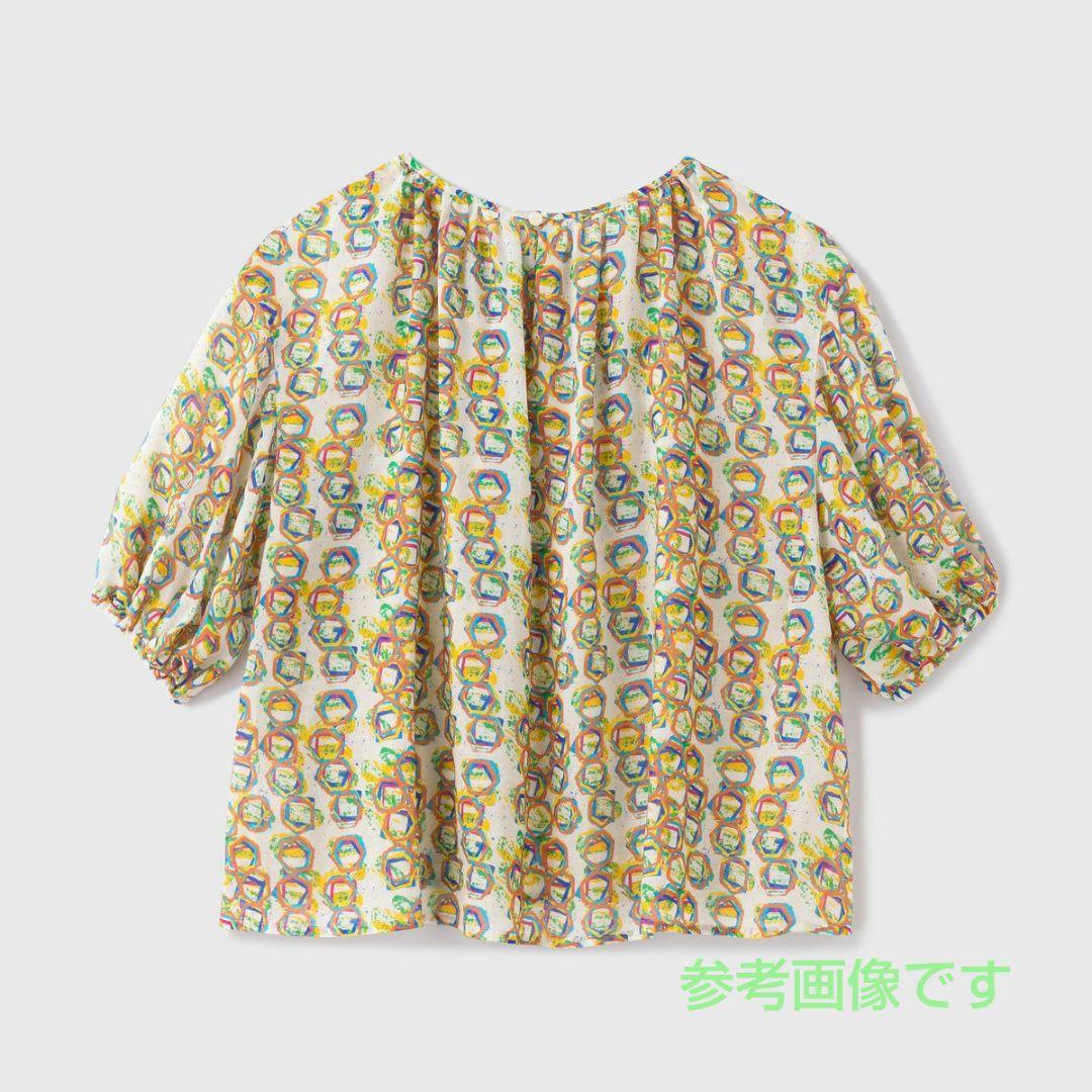 HERALBONY ヘラルボニー シフォンブラウス「タイトル不明」